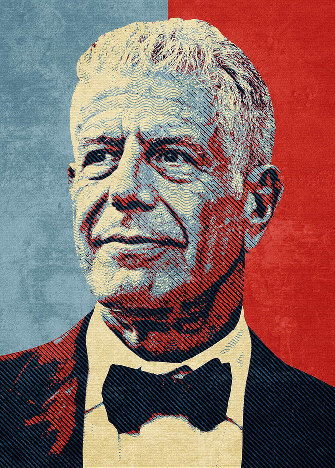 Anthony Bourdain Portrait