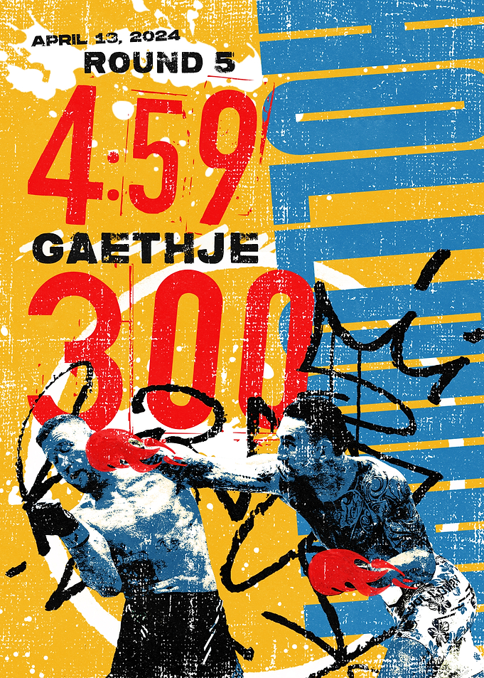 Holloway x Gaethje Fight Poster