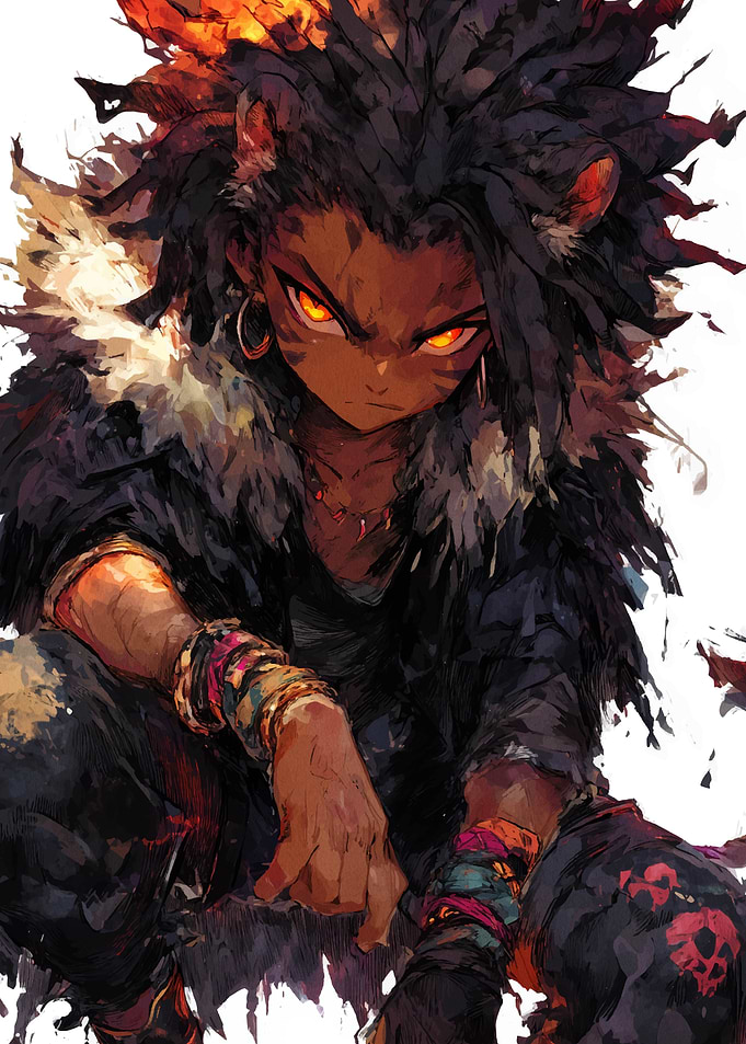 Feline Warrior Digital Art