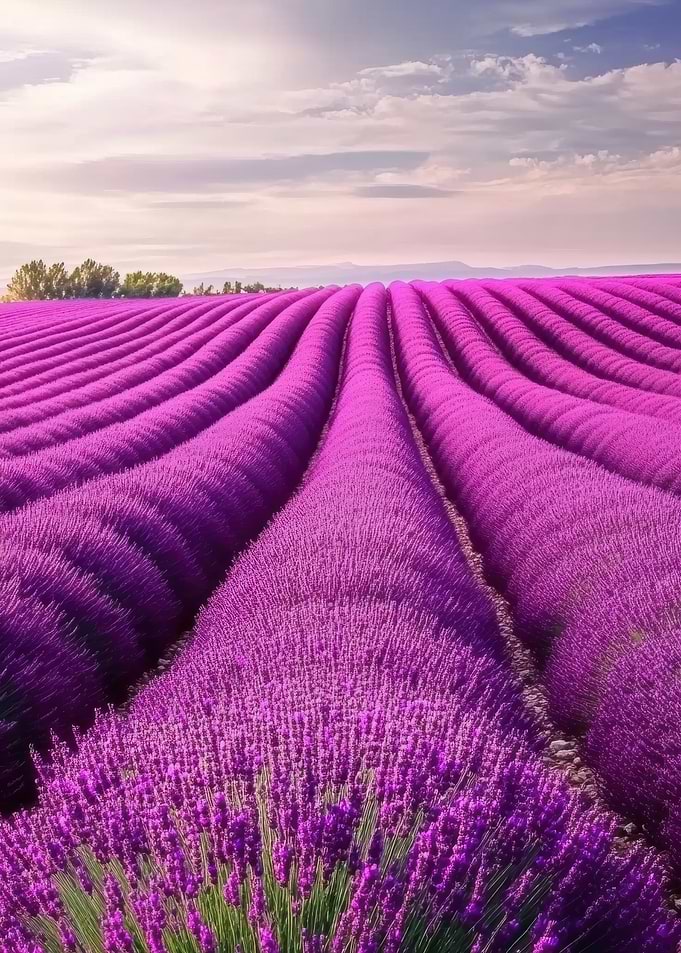 Lavender field landscape