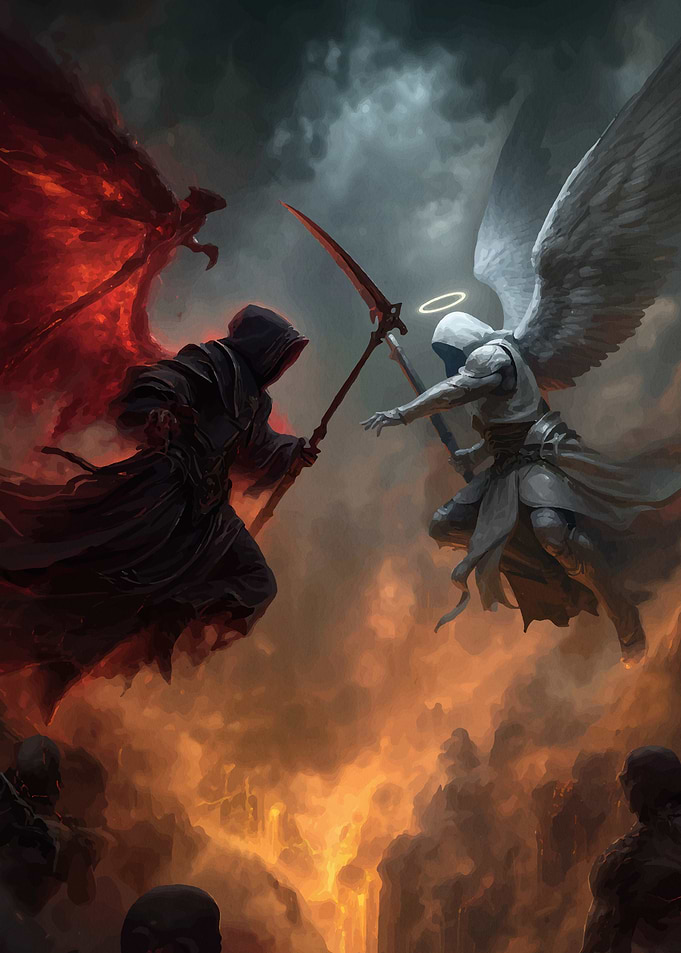 Angel Demon Battle