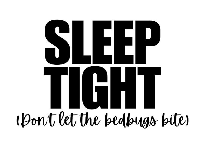 Sleep Tight Text Art