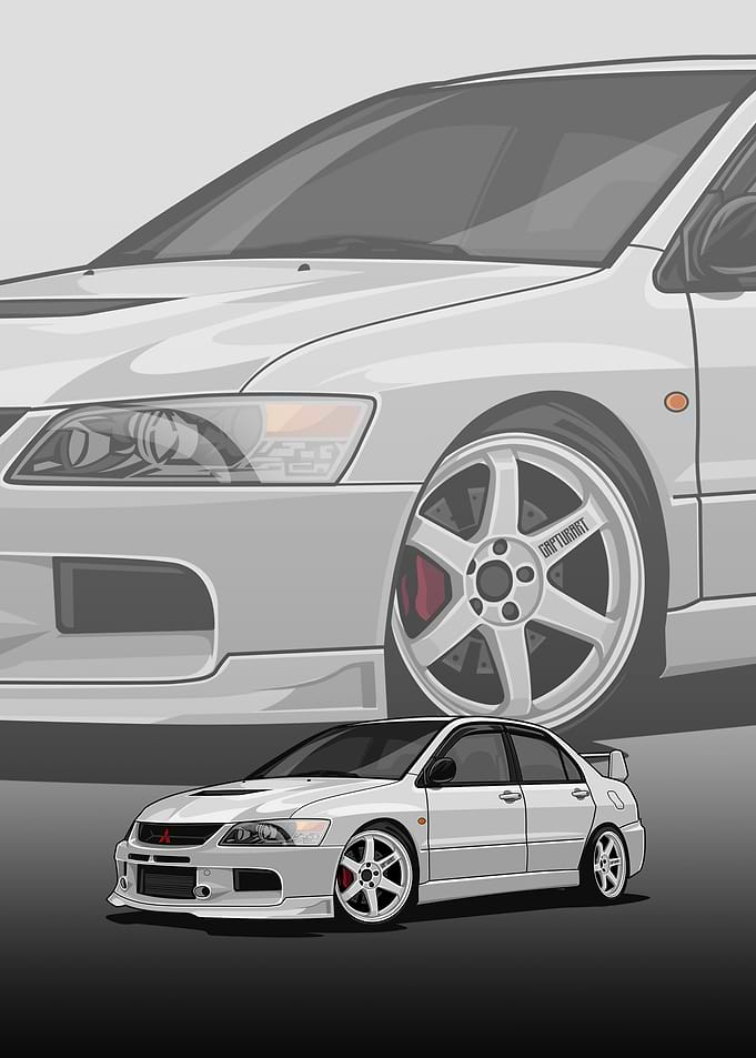 Mitsubishi Lancer Evolution poster