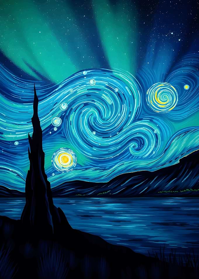 Starry Night aurora
