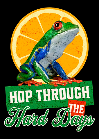 Hop Through the Hard Days Amazon Tree Frog