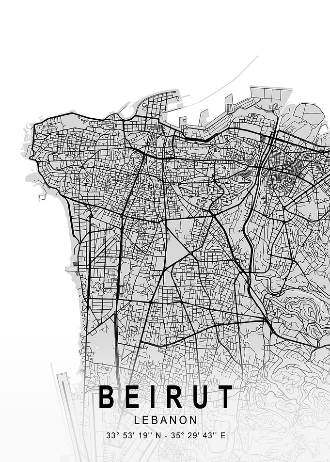 Beirut Light City Map