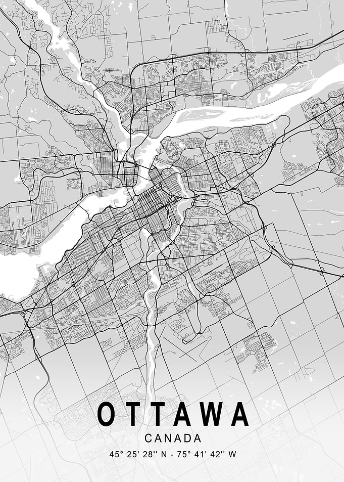 Ottawa Light City Map