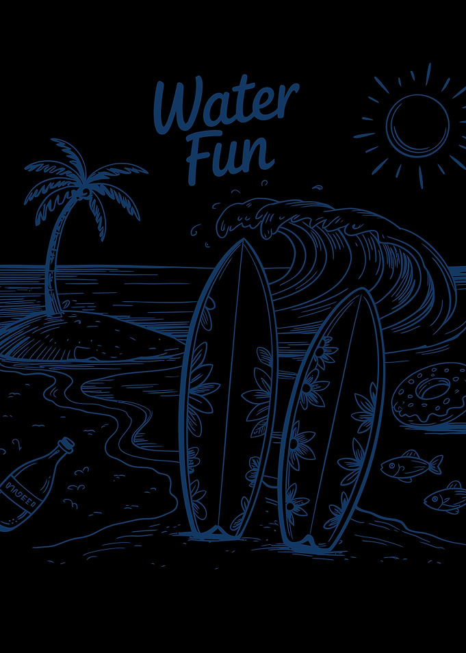 Water Fun Beach Illustration
