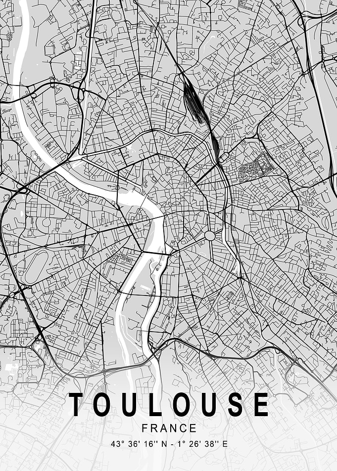 Toulouse Light City Map