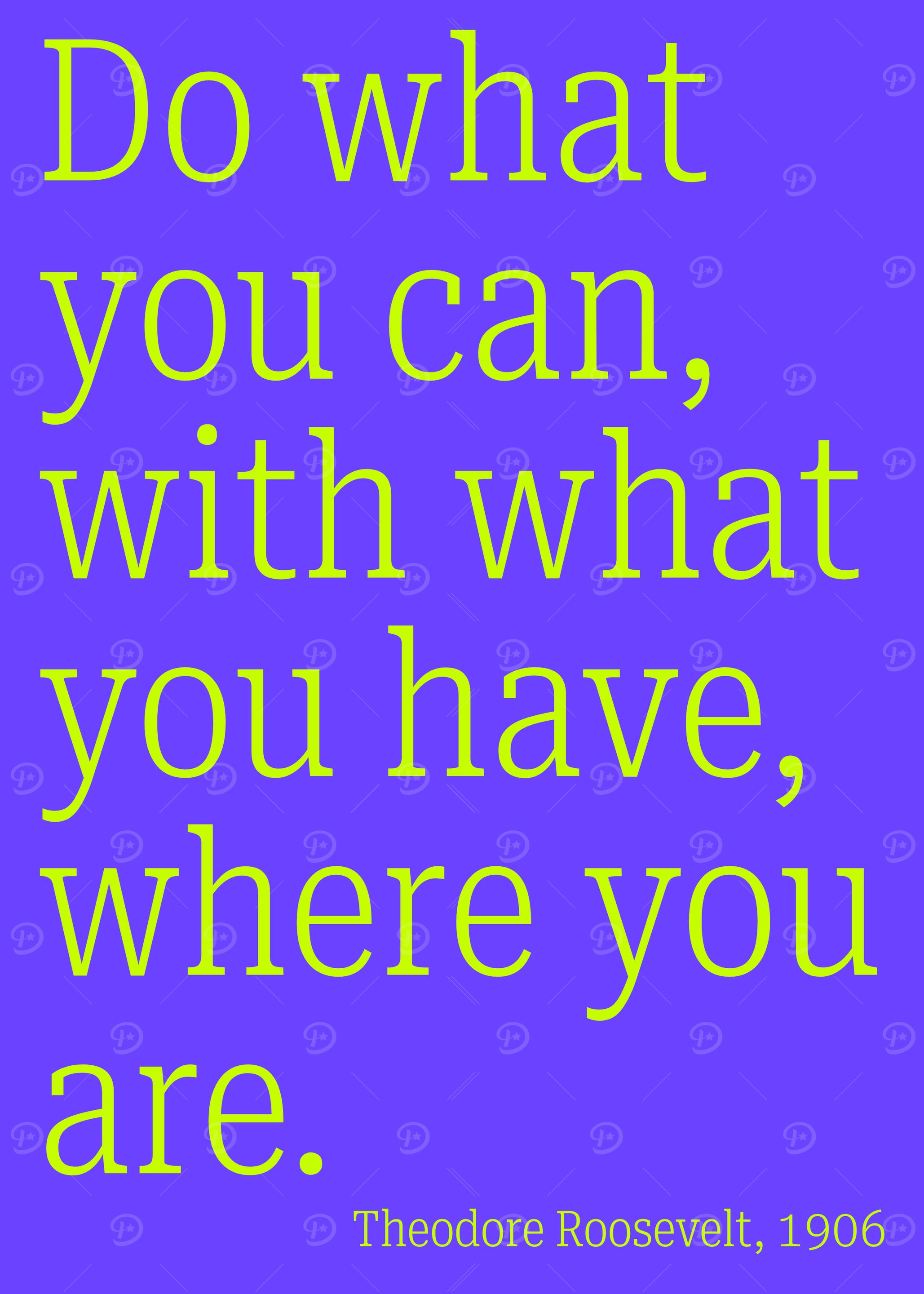 Inspirational Quote by Theodore Roosevelt