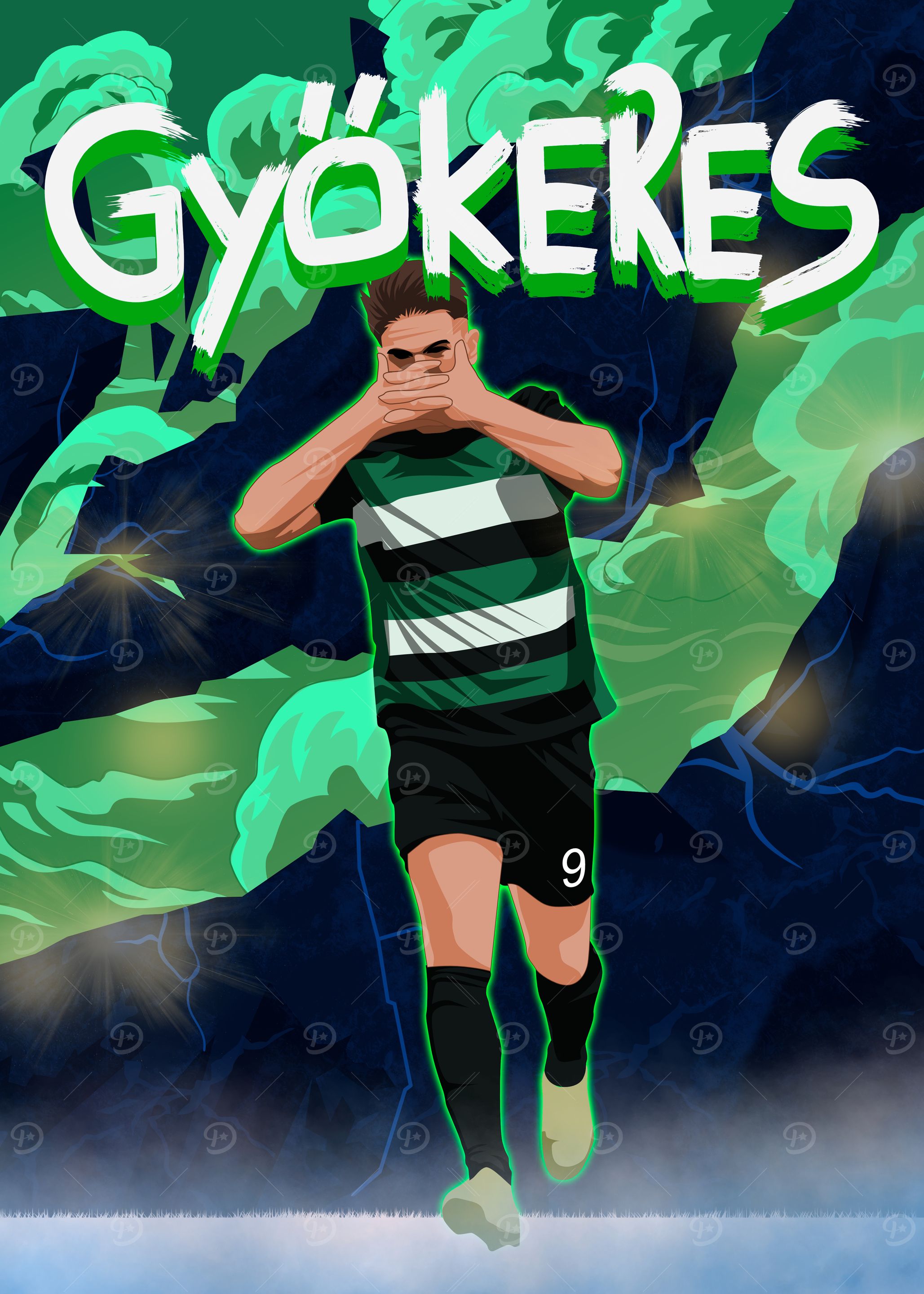Viktor Gyökeres Illustration