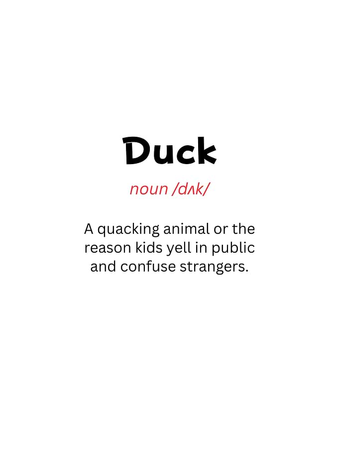 Duck Definition Text Art
