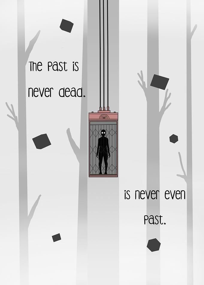 The Past is Never Dead, the elevator