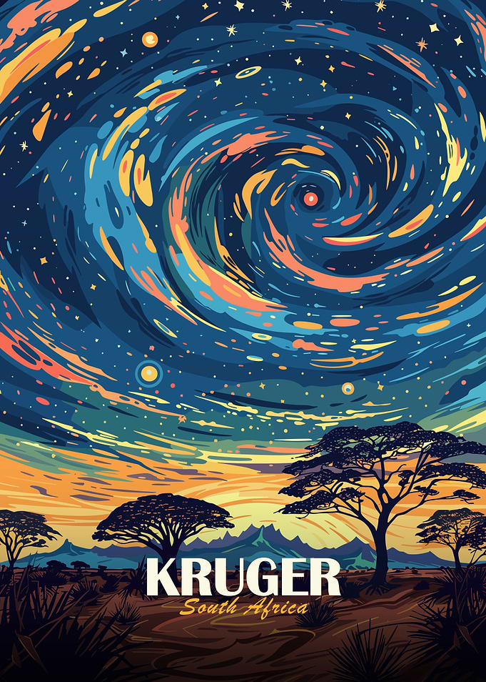 Kruger National Park Art Poster