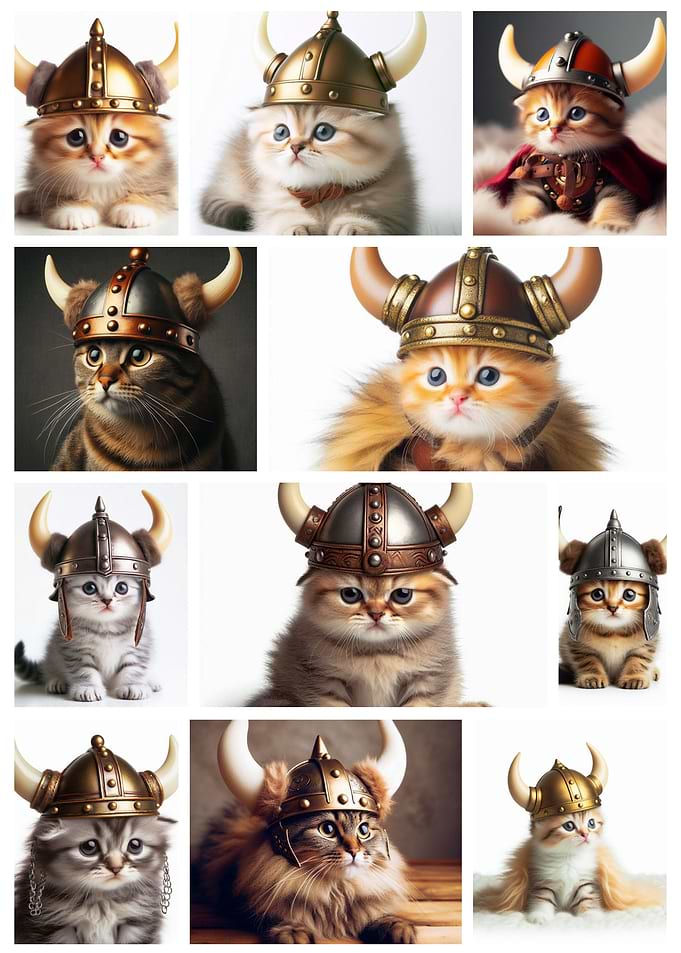 Cats as Vikings