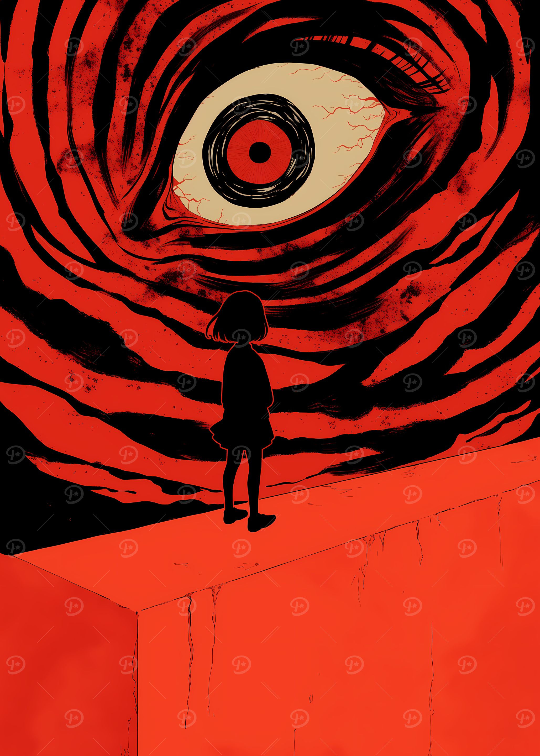 Girl and the Giant Eye