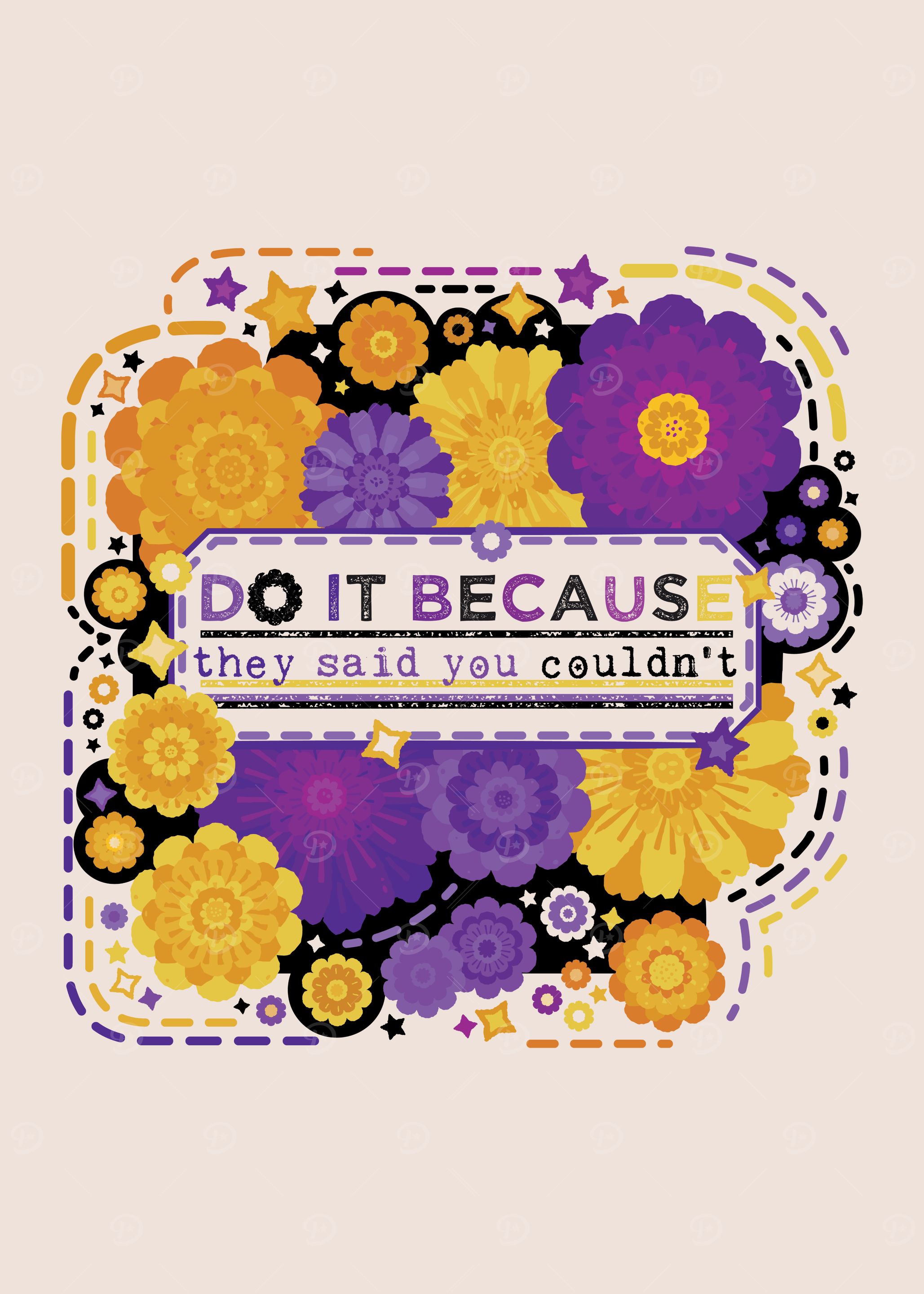 Do it because they said you couldn't [nonbinary]
