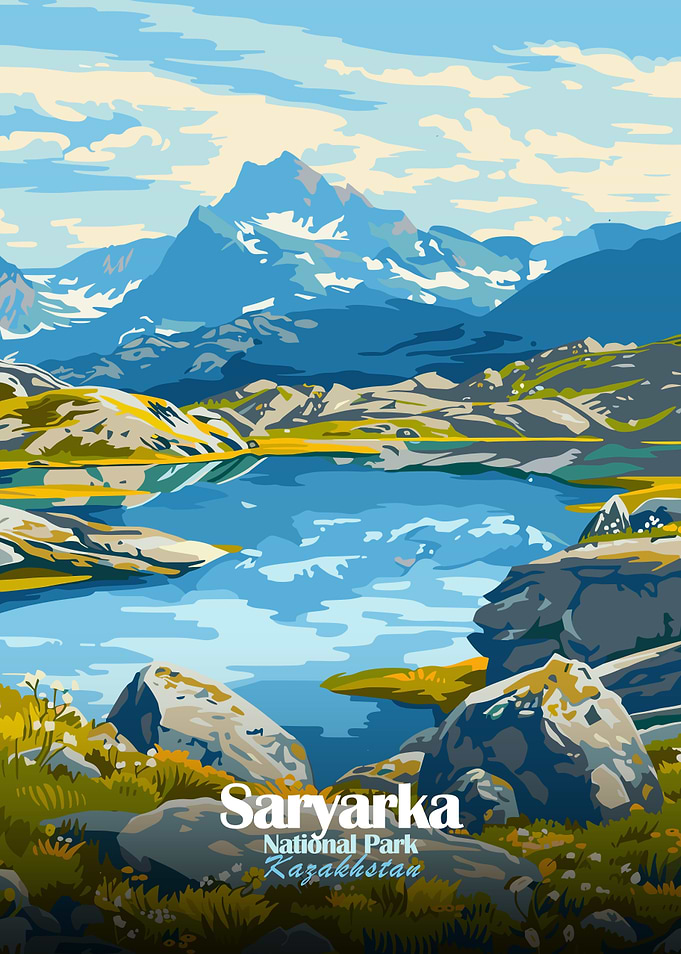 Saryarka National Park Kazakhstan Landscape Art