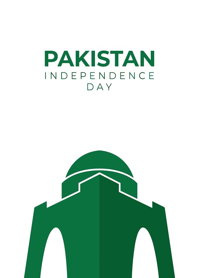 Pakistan Independence Day Minimalist Design