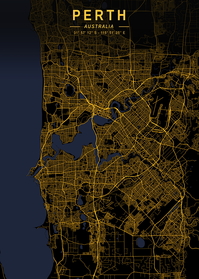 Perth Golden City Map