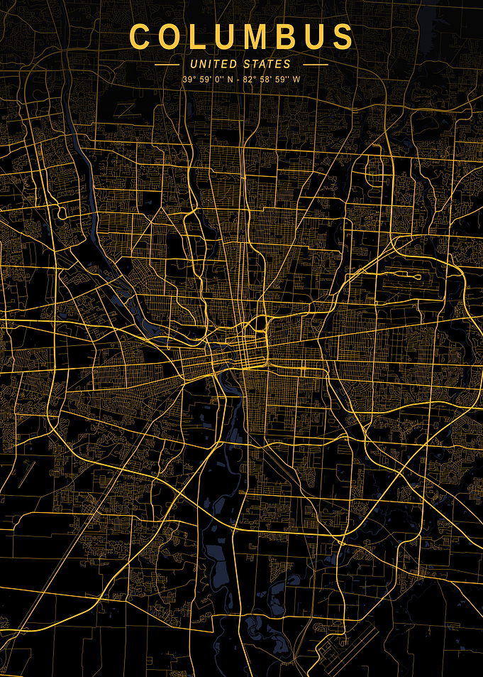 Columbus Golden City Map