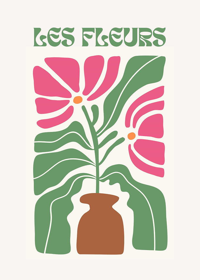 Les Fleurs Floral Art Print