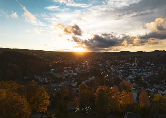 Sunset over Thum - Erzgebirge