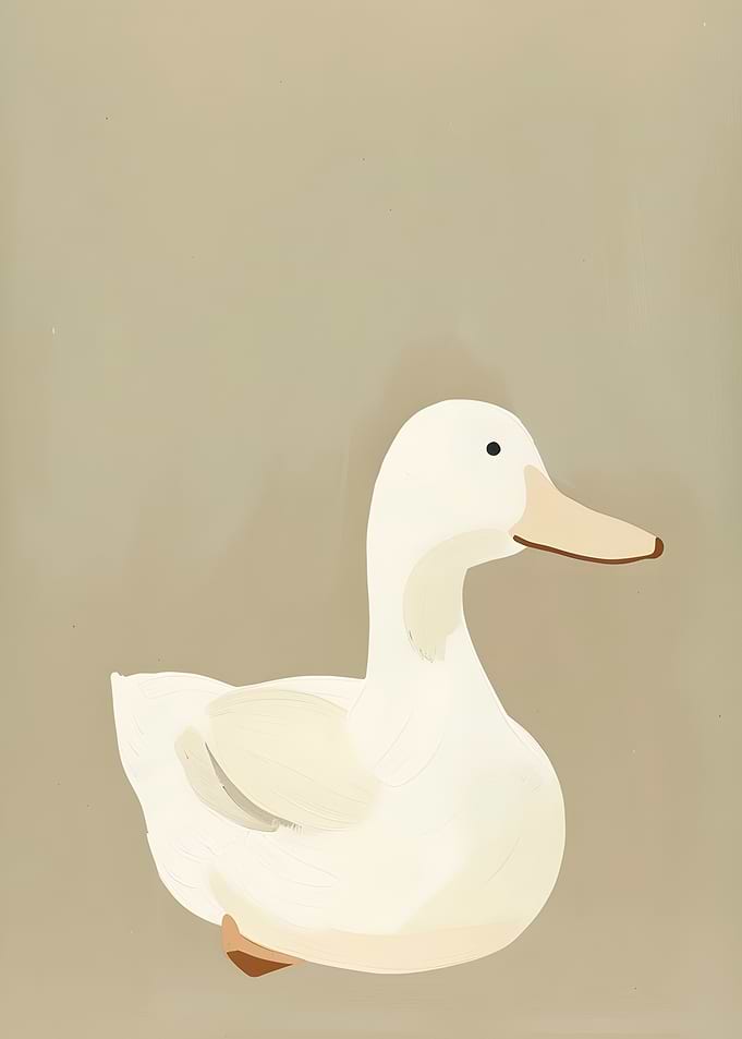 White Duck Illustration