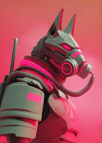 Cyberpunk Anubis Warrior