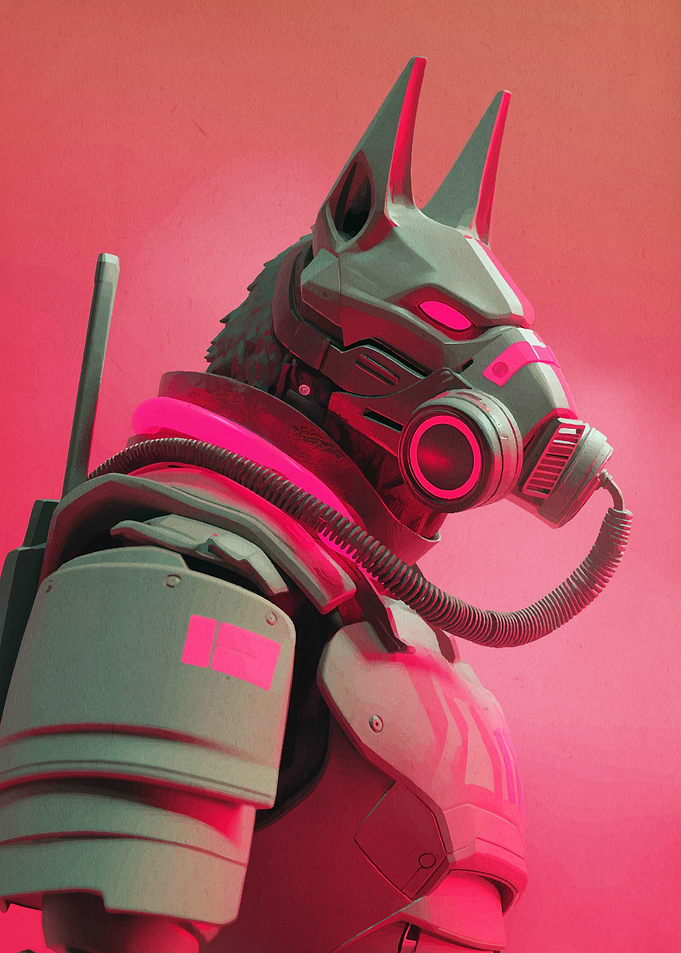 Cyberpunk Anubis Warrior