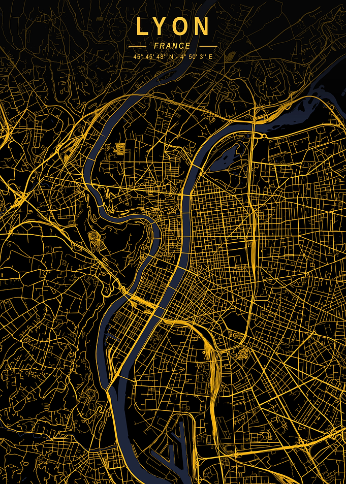Lyon Golden City Map