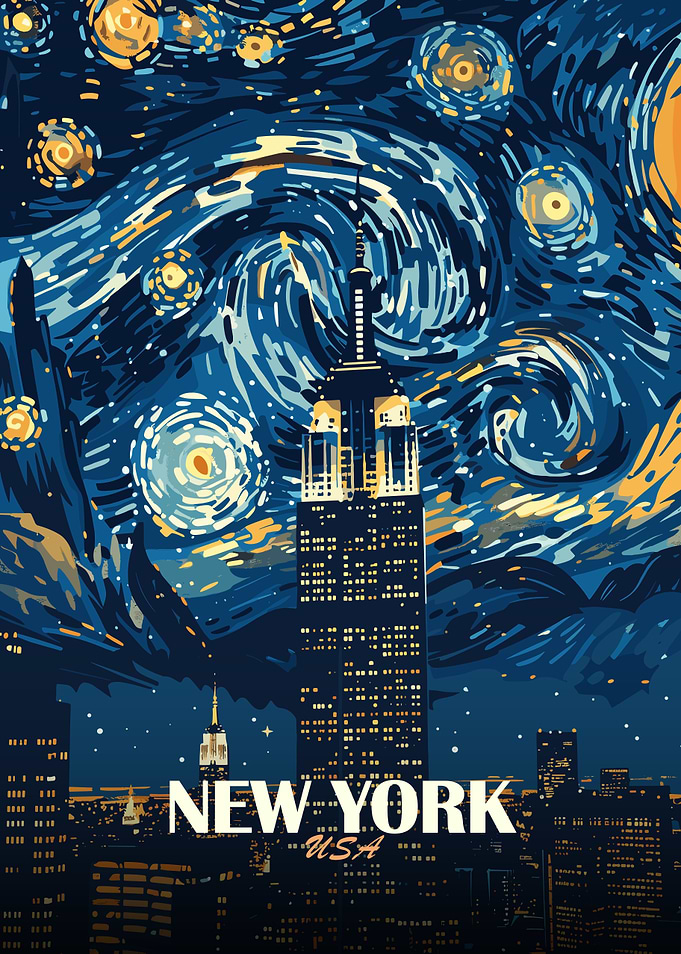 New York City Starry Night