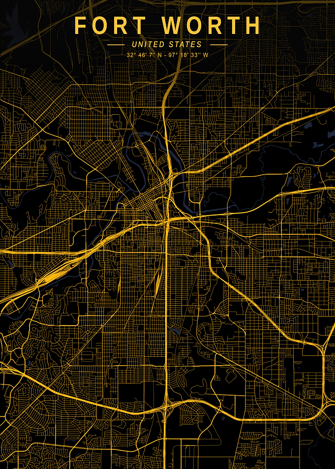 Fort Worth Golden City Map
