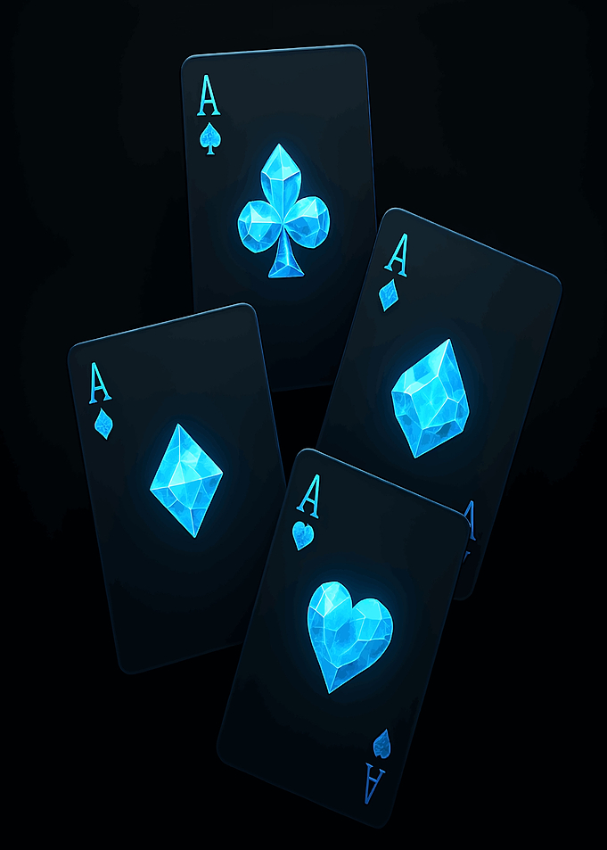 Aces: Playing Cards with Gemstone Suits
