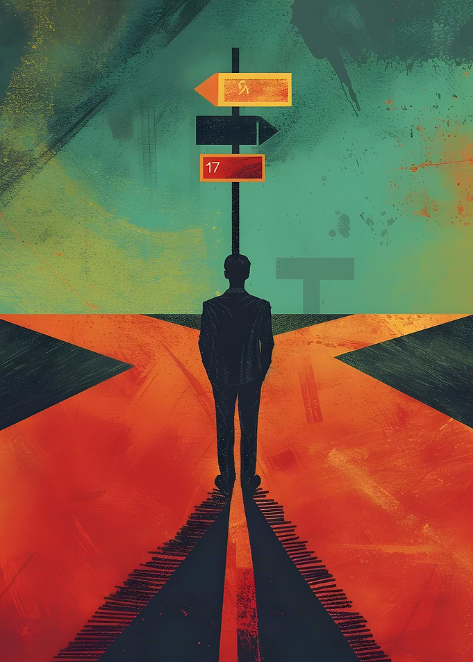 Crossroads Decision Illustration
