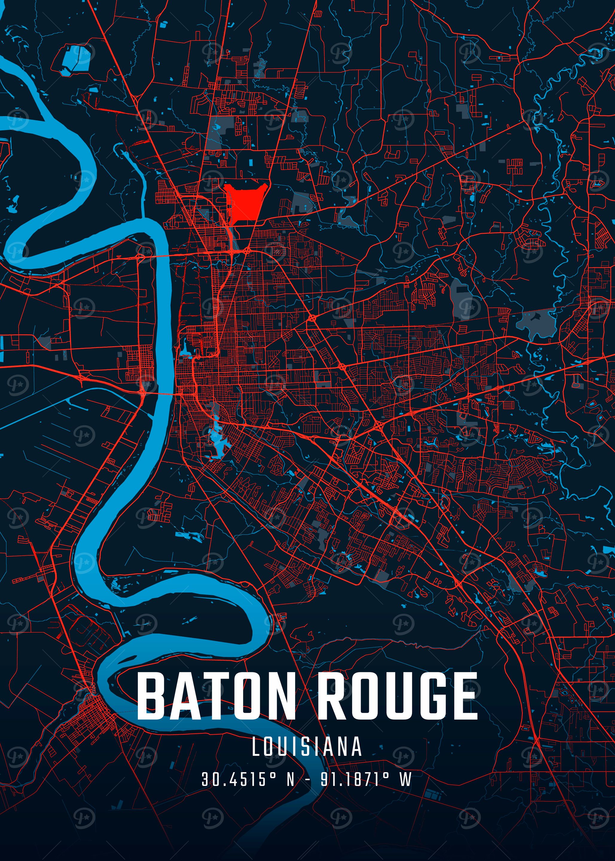 Baton Rouge City Map