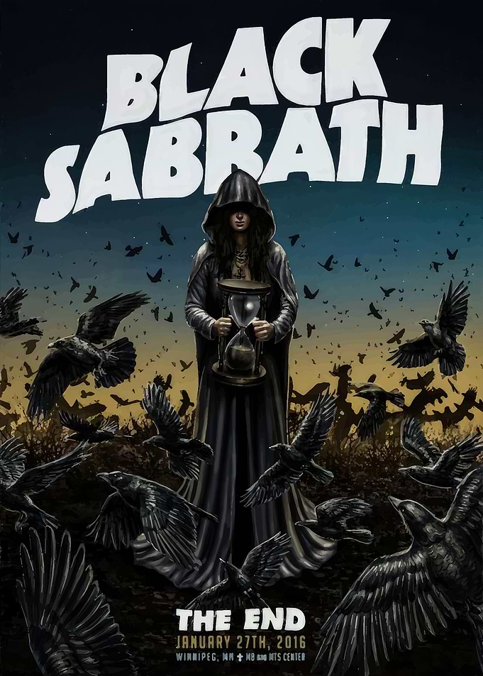 Black Sabbath The End Concert Poster