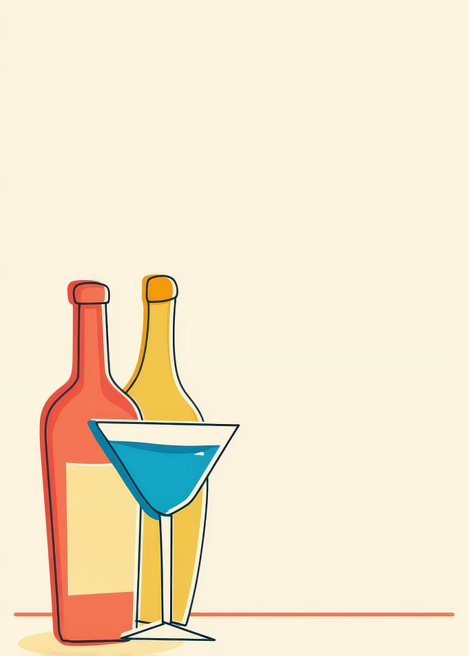 Retro Cocktail Party Illustration