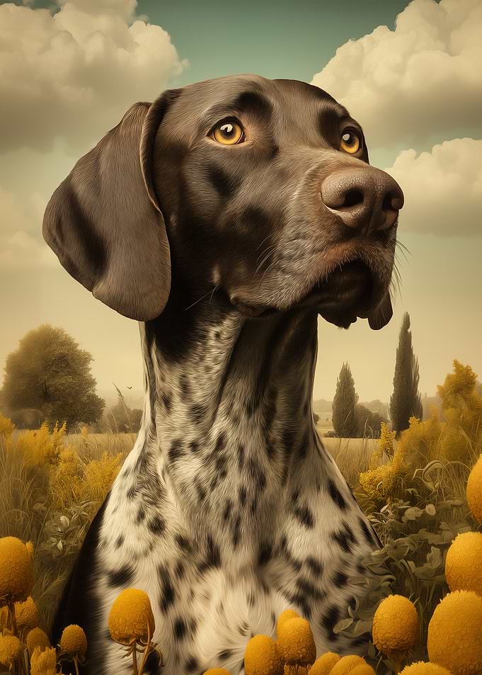 German Shorthaired Pointer Portrait
