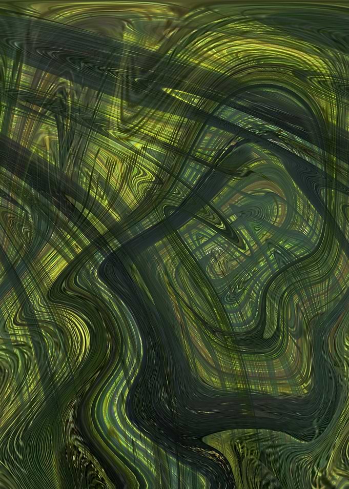 Abstract Green Swirls SDA1