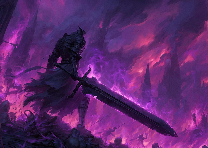 Dark Knight Sword Purple Haze