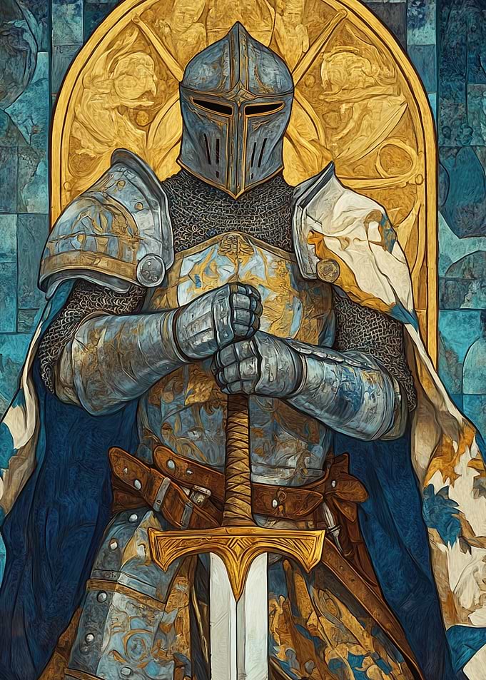 Medieval Knight with Sword