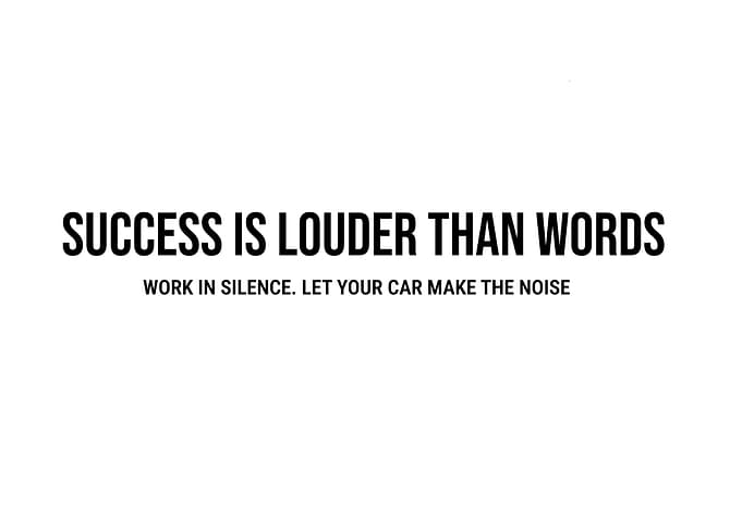 'Let your Car make the Noise' Quote