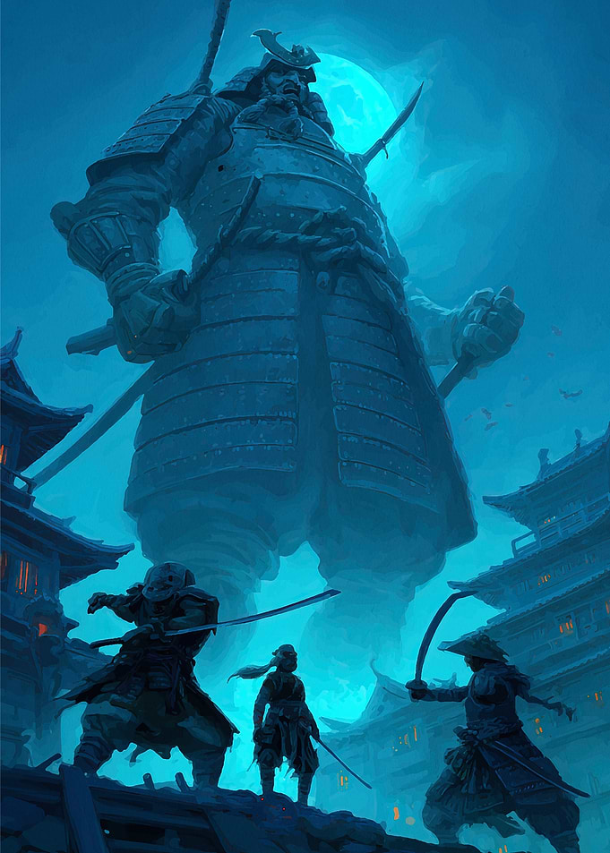 Samurai Statue Warriors