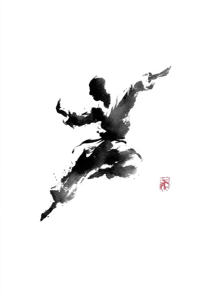Martial Arts Ink Painting