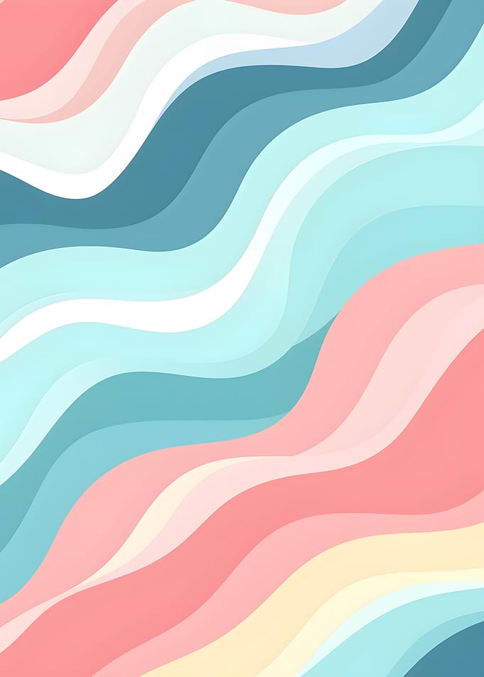 Abstract Pastel Waves