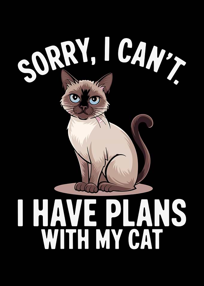 Sorry I Can't Cat Plans