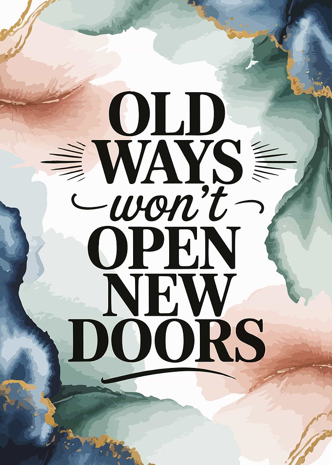 Inspirational Quote with Watercolor Background