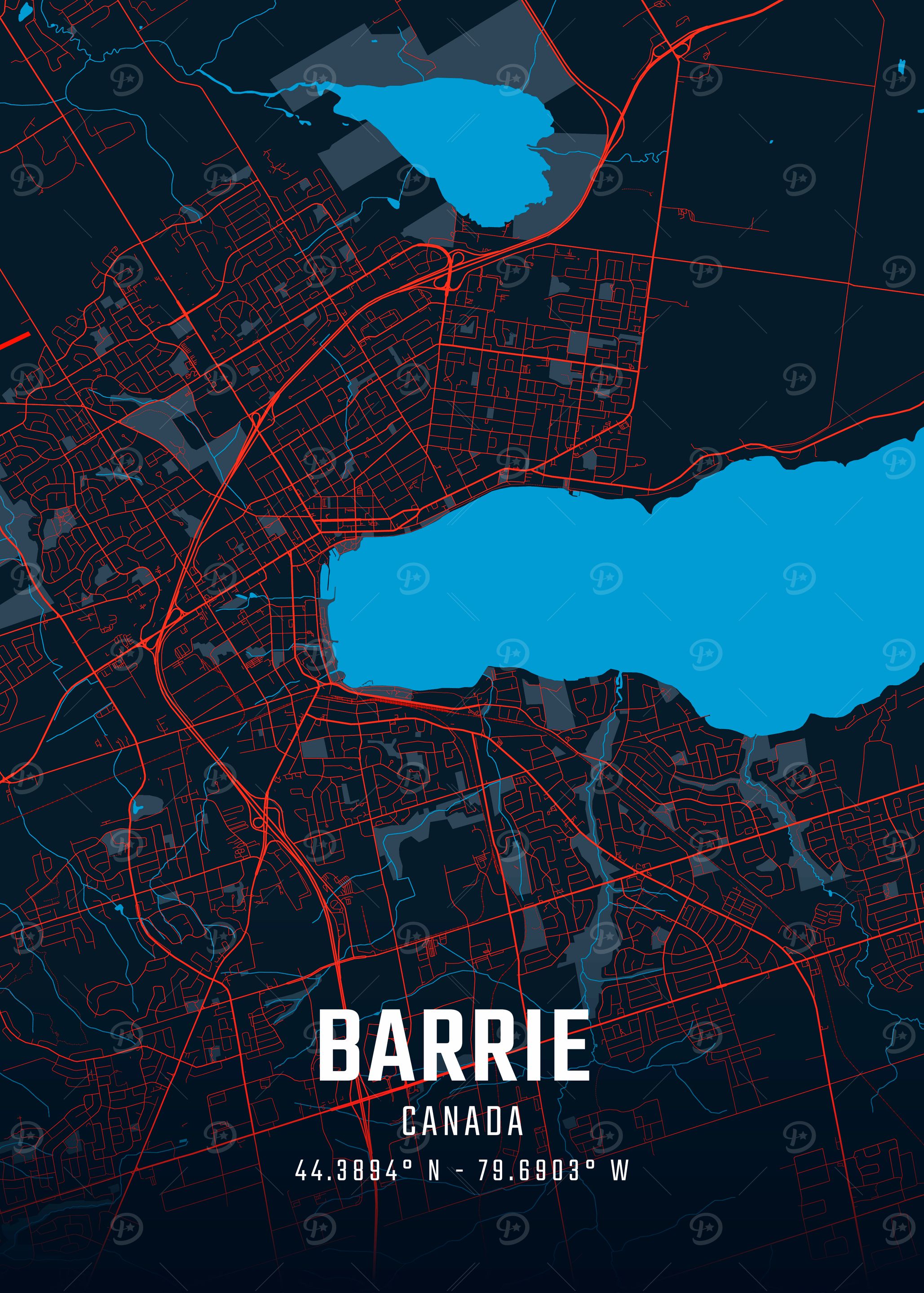Barrie City Map