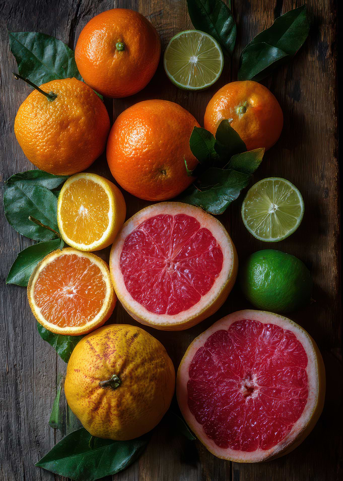 Citrus Fruit Still Life